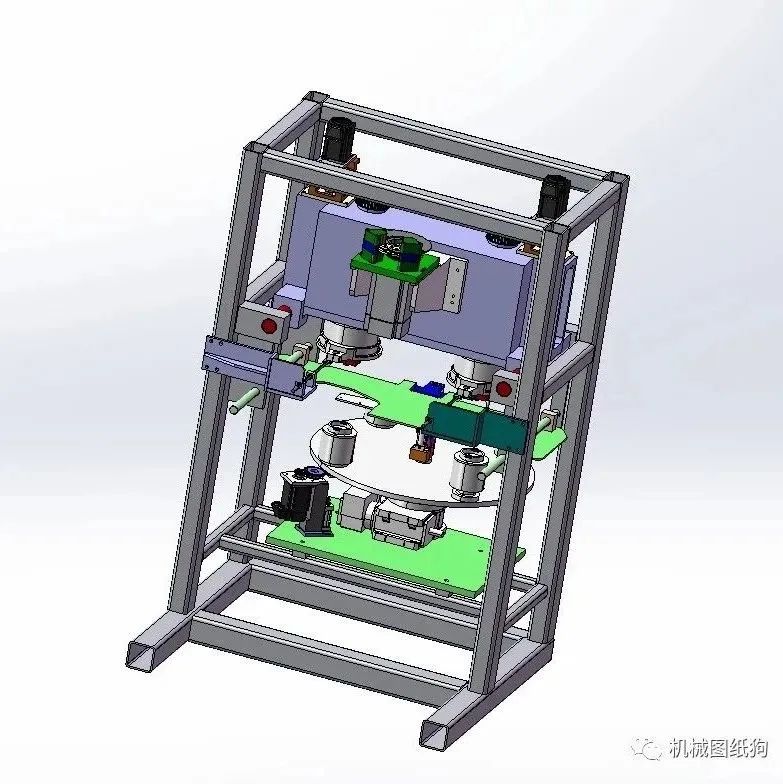 【非标数模】电气电机绕线机3D数模图纸 step格式