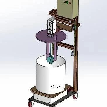 【工程机械】工业药水搅拌机3D数模图纸 Solidworks设计