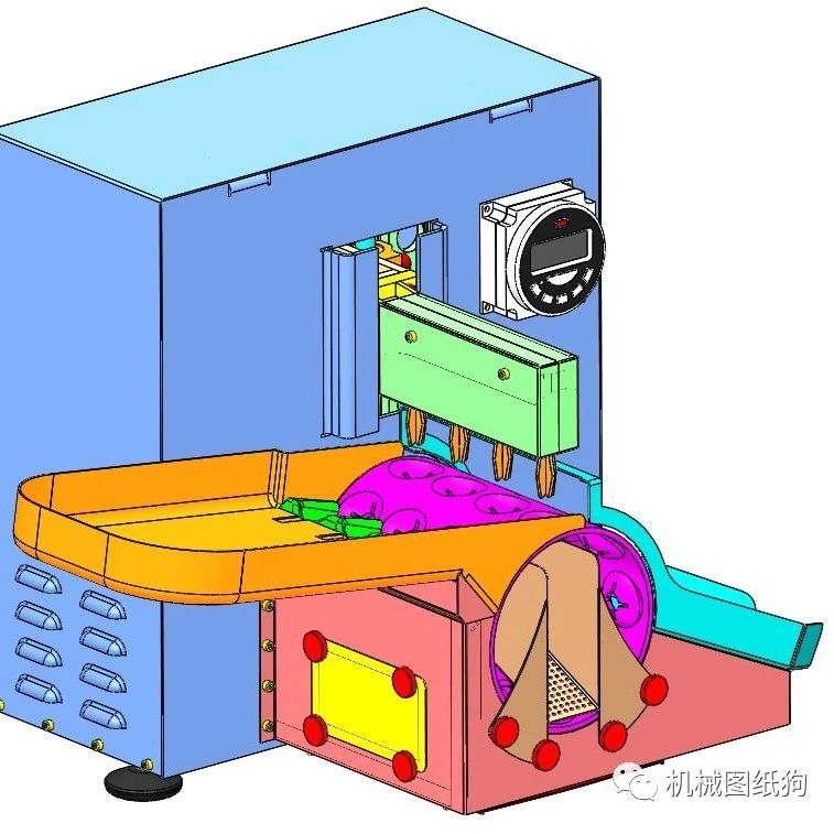 【工程机械】樱桃去核概念机3D数模图纸 SOLIDWORKS设计 附STEP