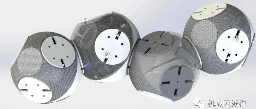 【机器人】模块化自组织变形机器人方块3D图纸 Solidwork设计