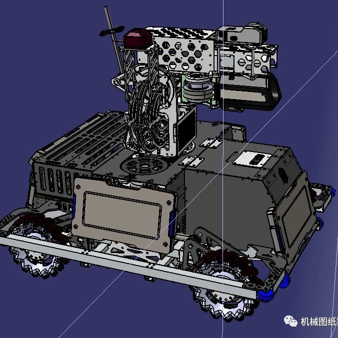 【机器人】2022终版英雄 H机器人战车3D图纸 STEP格式