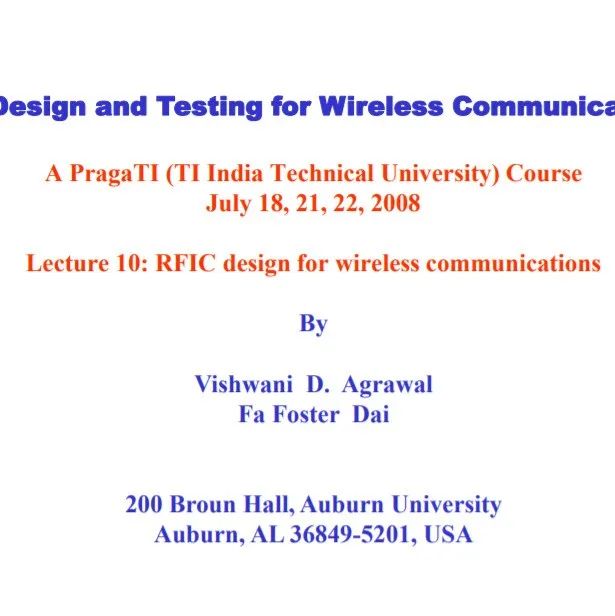 RFIC Design and Testing for Wireless