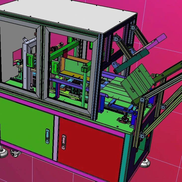 【非标数模】纸片折纸设备3D图纸 step格式