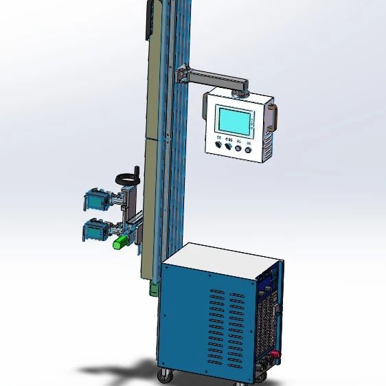 【非标数模】移动式打码机3D数模图纸 Solidworks设计 附STEP IGS