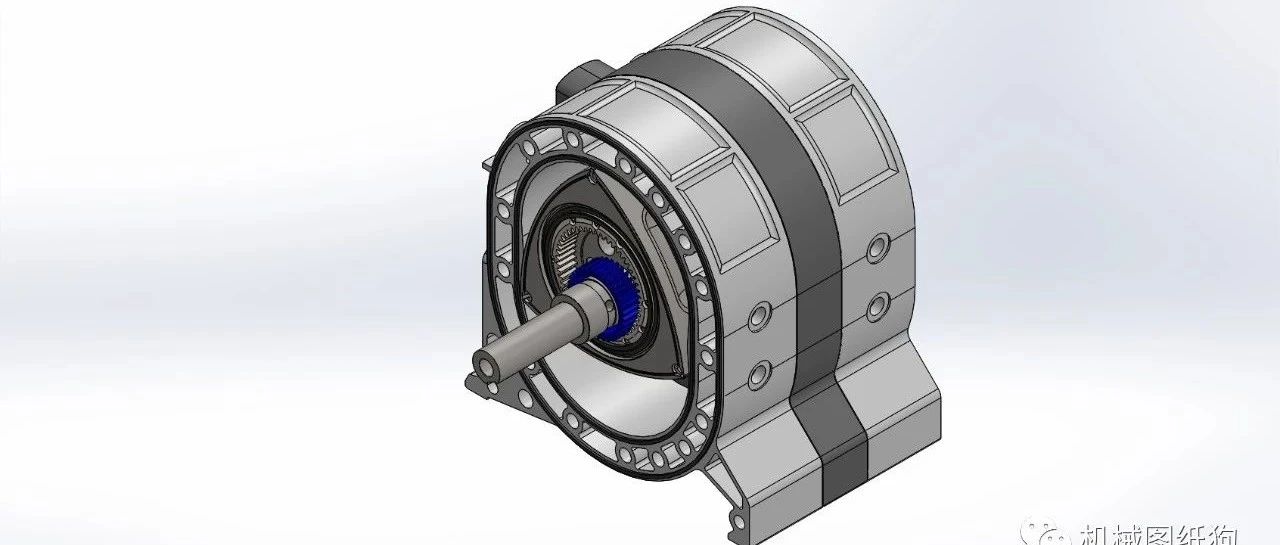 【发动机电机】wankel-engine-22转子发动机简易演示结构3D图纸