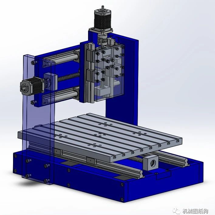 【工程机械】CNC 3 AXIS MACHIN数控三轴机床3D数模图纸 Solidworks设计 
