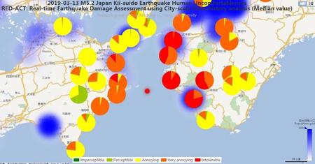 RED-ACT: 20190313日本紀伊水道5.2级地震破坏力分析