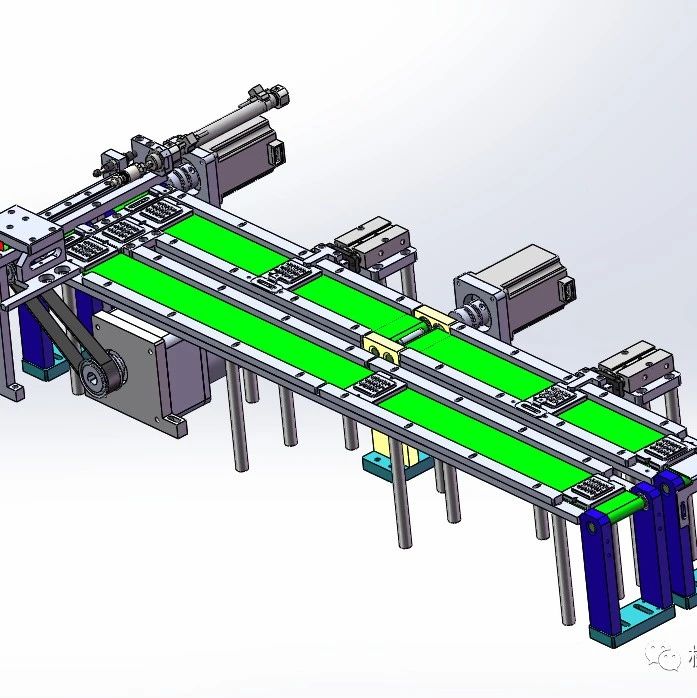 【非标数模】回形传送线3D数模图纸 Solidworks设计