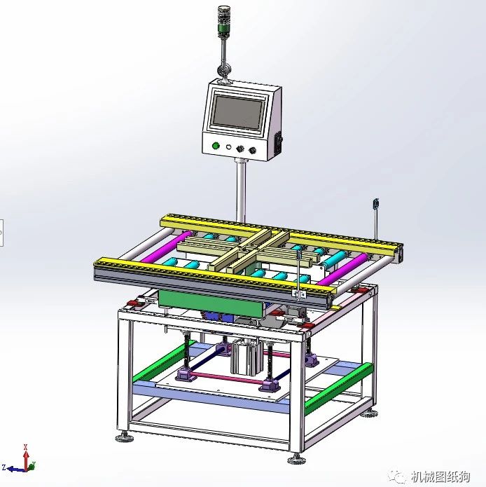 【工程机械】十字旋转称重机3D数模图纸 Solidworks设计
