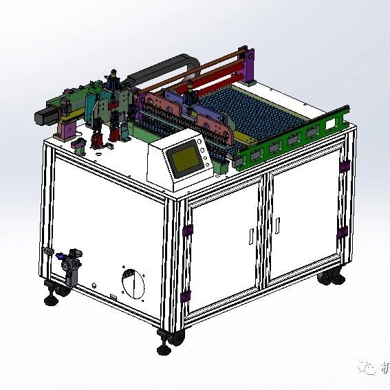 【工程机械】自动喷印设备3D数模图纸 Solidworks设计
