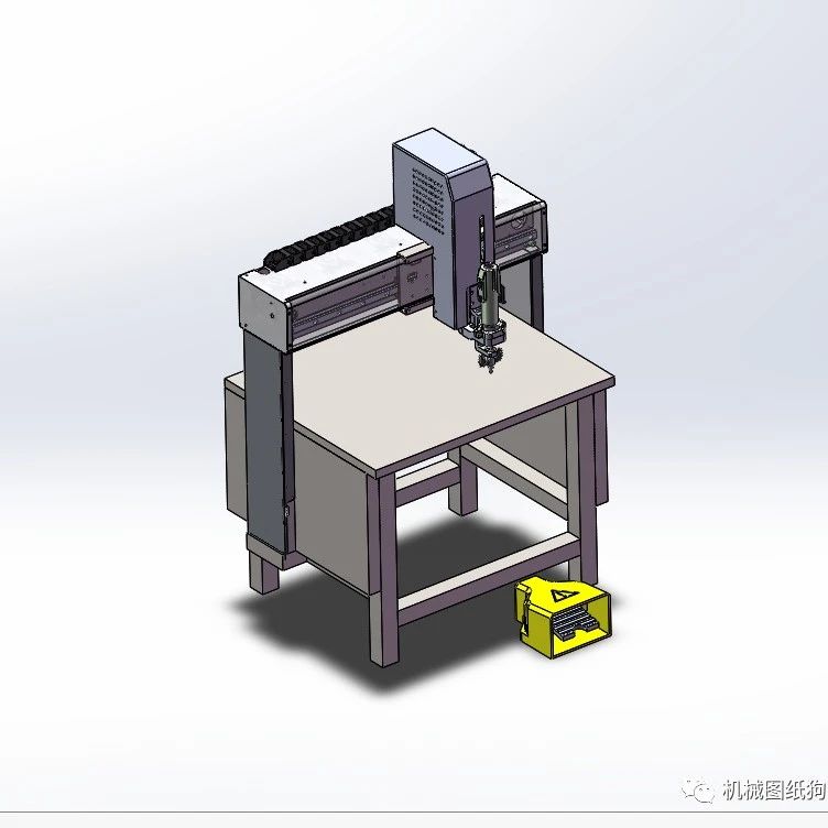 【非标数模】自动定位锁螺丝机3D数模图纸 Solidworks设计 附STEP IGS