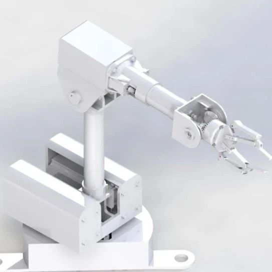 【机器人】低成本6自由度机器人手臂设计3D图纸 Solidworks设计