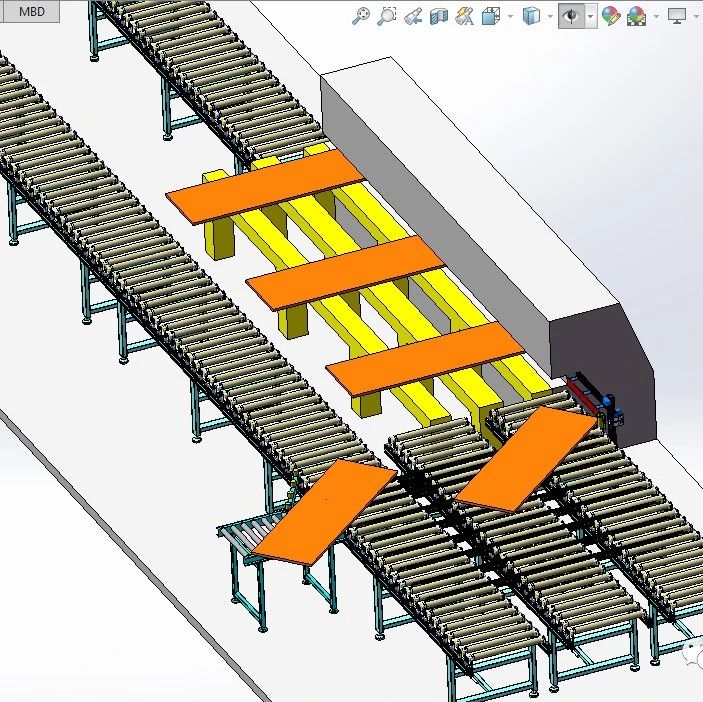 【工程机械】Wood conveyor木材输送机3D数模图纸 x_t格式