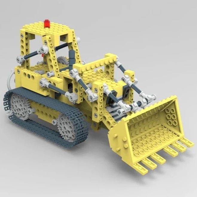 【工程机械】Bulldozer 856推土机拼装模型3D图纸 Solidworks设计 附STEP