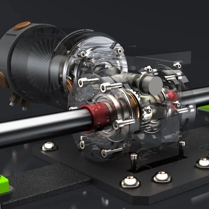 【工程机械】蜗轮齿轮箱电机3D数模图纸 Solidworks设计 附STEP