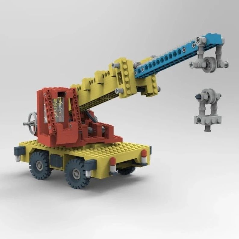 【工程机械】855号Mobile Crane移动起重机拼装模型3D图纸 Solidworks设计