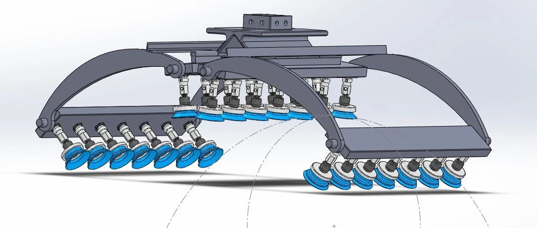 【工程机械】轮胎制造业的气动夹具3D数模图纸 Solidworks设计 附STP