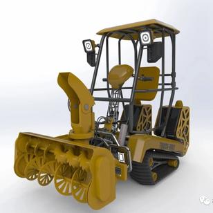 【工程机械】Track-way V2全地形履带工程车3D数模图纸 Solidworks设计