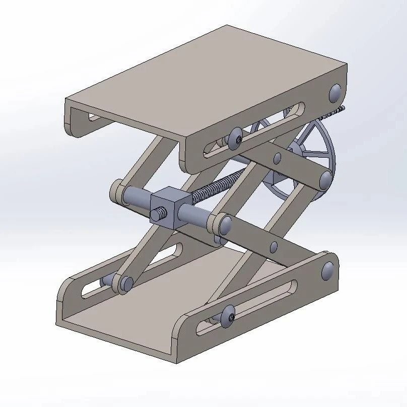 【工程机械】Weight Lifter举升起重机构3D数模图纸 Solidworks设计