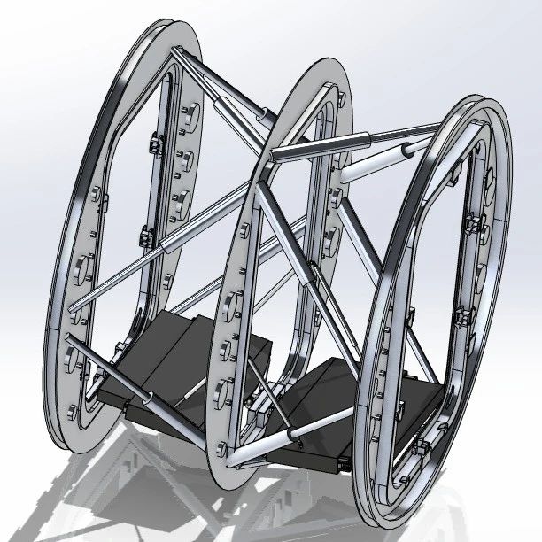 【工程机械】Flooring system柔性平台结构3D图纸 Solidworks设计