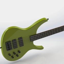 【生活艺术】ACTIVE BASS GUITAR低音吉他简易模型3D图纸