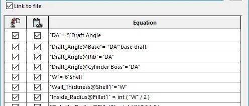 SOLIDWORKS如何在各个模型之间共享全局变量和方程式？