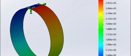SolidWorks Simulation 有限元分析实例练习（29）：薄管折弯成环