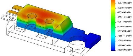 SolidWorks Simulation 有限元分析实例练习（25）：热力分析