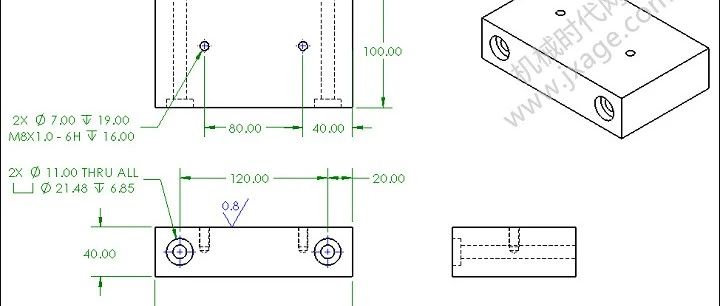 SolidWorks工程图如何使用图层将尺寸和注释显示不同的颜色和线型？