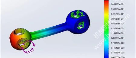 SolidWorks Simulation 有限元分析实例练习（6）：扳手受力分析