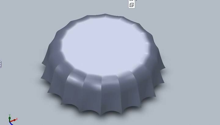 Solidworks如何创建瓶盖？