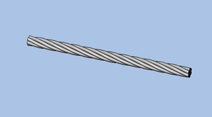 Solidworks如何创建钢丝绳？