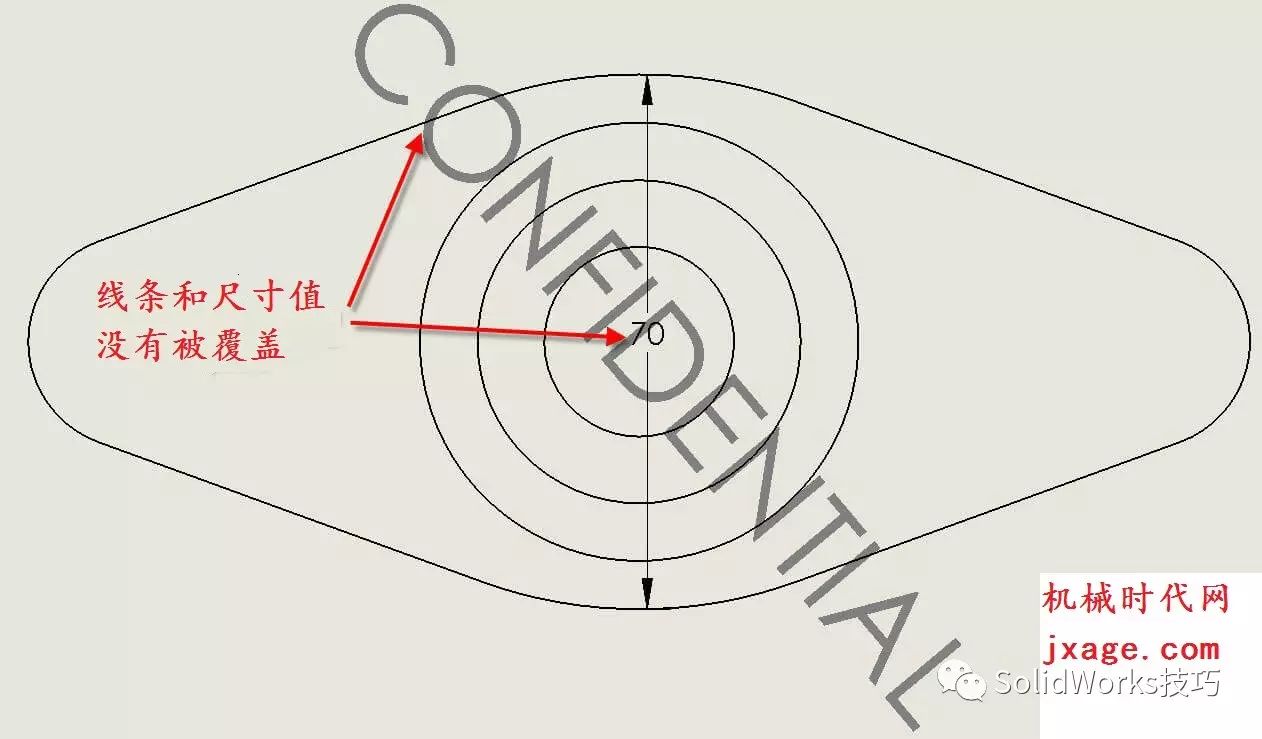 SolidWorks如何在工程图中添加水印？