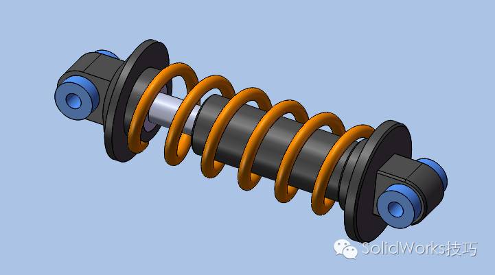 SolidWorks减震器仿真运动