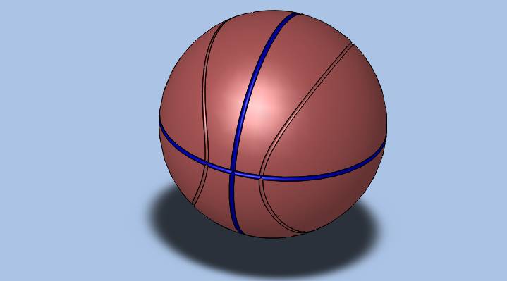 Solidworks如何绘制篮球？