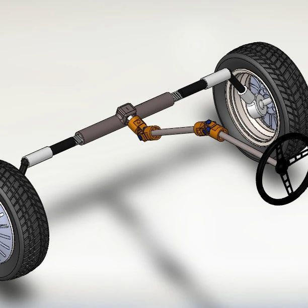 【工程机械】rack and pinion steering齿条齿轮转向结构3D图纸