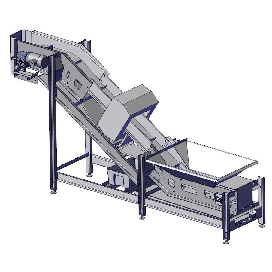 【工程机械】Conveyor Hopper料斗输送机3D数模图纸 Solidworks设计
