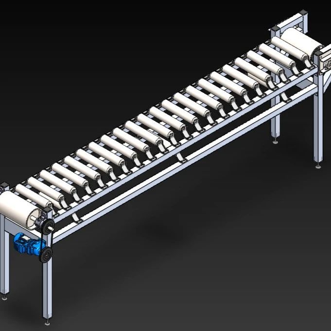 【工程机械】用于运输材料的输送机3D数模图纸 Solidworks设计