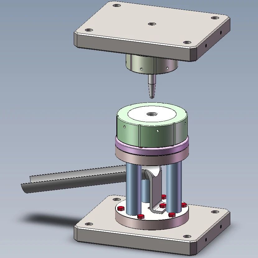 【工程机械】100T液压机3D数模图纸 Solidworks设计