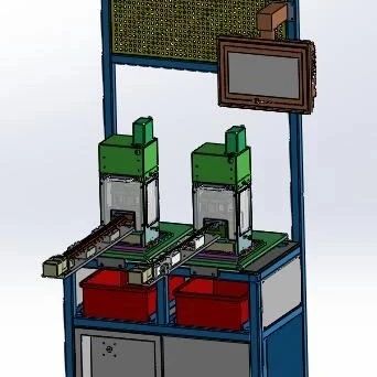 【非标数模】导槽双工位机架3D数模图纸 Solidwokrs设计