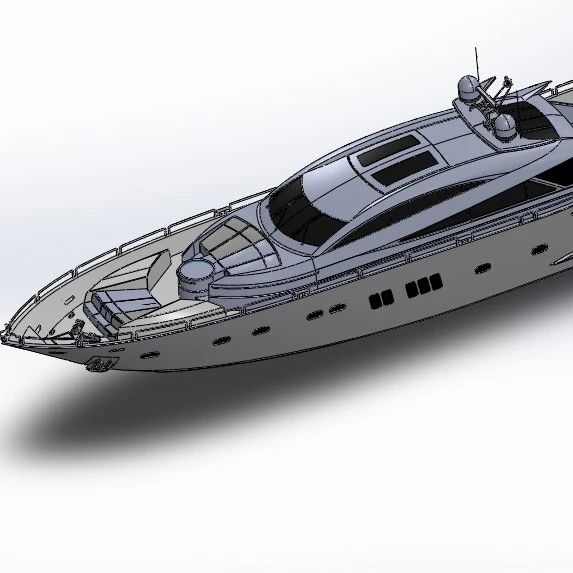 【海洋船舶】Yacht Academic游艇模型3D图纸 Solidworks设计 附STEP