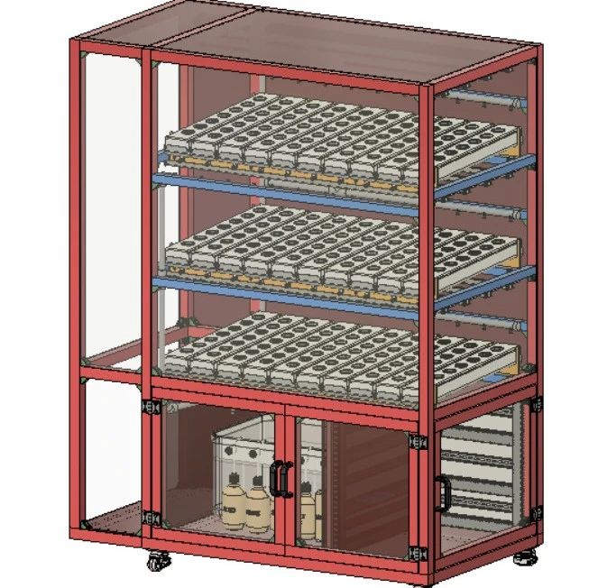 【农业机械】Hydroponic Vertial Farming水培垂直农业框架3D图纸