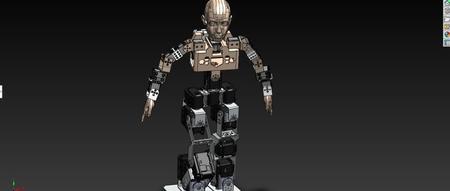 【机器人】humanoid badaya人形机器人结构3D图纸 Solidworks设计