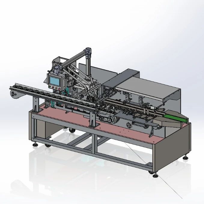 【非标数模】CARTONING装盒机纸箱机3D数模图纸 Solidworks设计