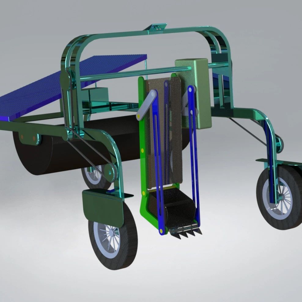 【农业机械】西瓜采摘机简易3D数模图纸 Solidworks设计