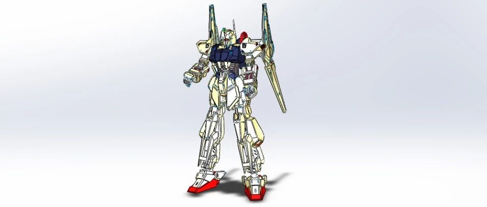 【机器人】MSN-00100 Hyaku Shiki机动战士高达3D数模图纸