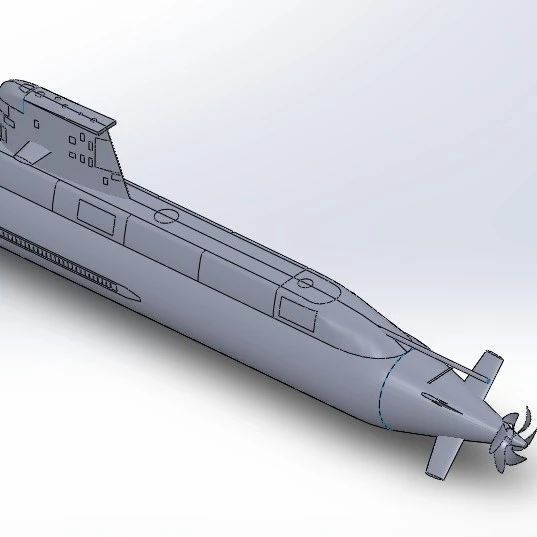 【海洋船舶】Australian Collins Class柴电潜艇简易模型3D图纸