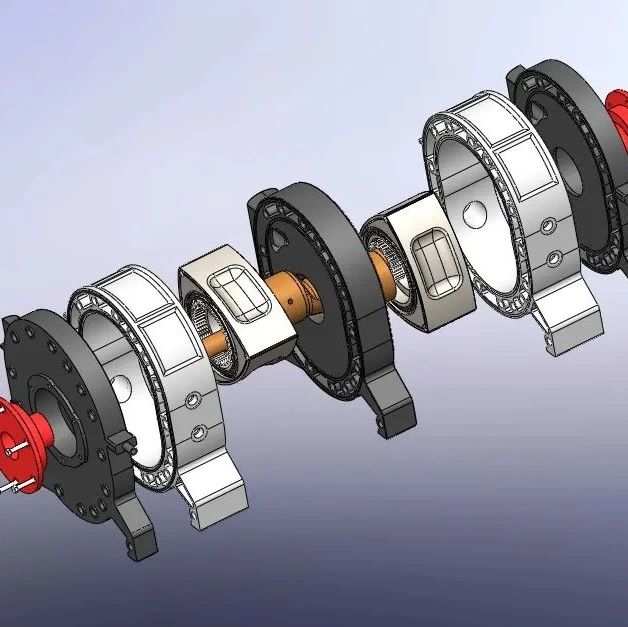 【发动机电机】Model of a Wankel Engine汪克尔转子发动机3D数模图纸 