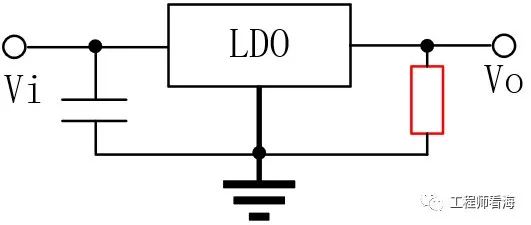 LDO输出为什么并联接地电阻？