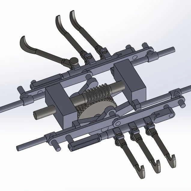 【精巧机构】Mechanical Paddle Boat机械划桨机构3D数模图纸